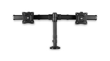 Desk-mount Dual-Monitor Arm - Cross Bar - Grommet/Desk Clamp Mount -  ARMBARDUOG | StarTech.com