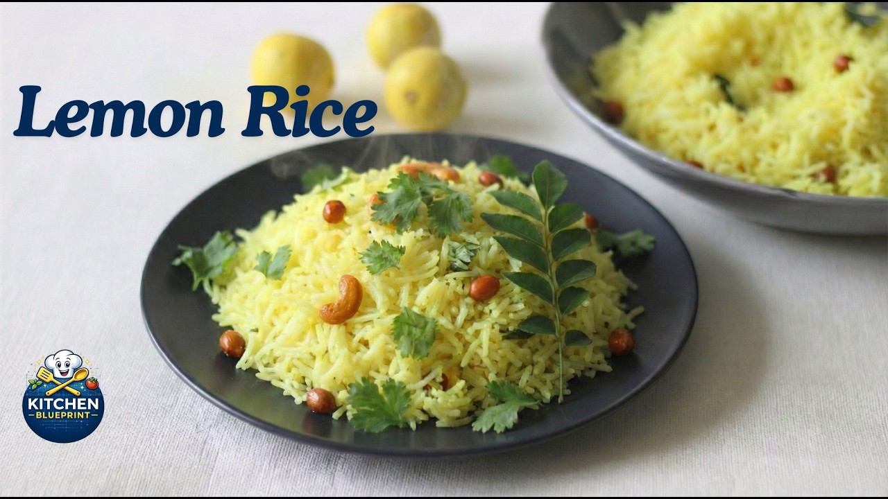 Lemon Rice - Chitranna| Easy Lunchbox Favorite | South Indian Comfort Food