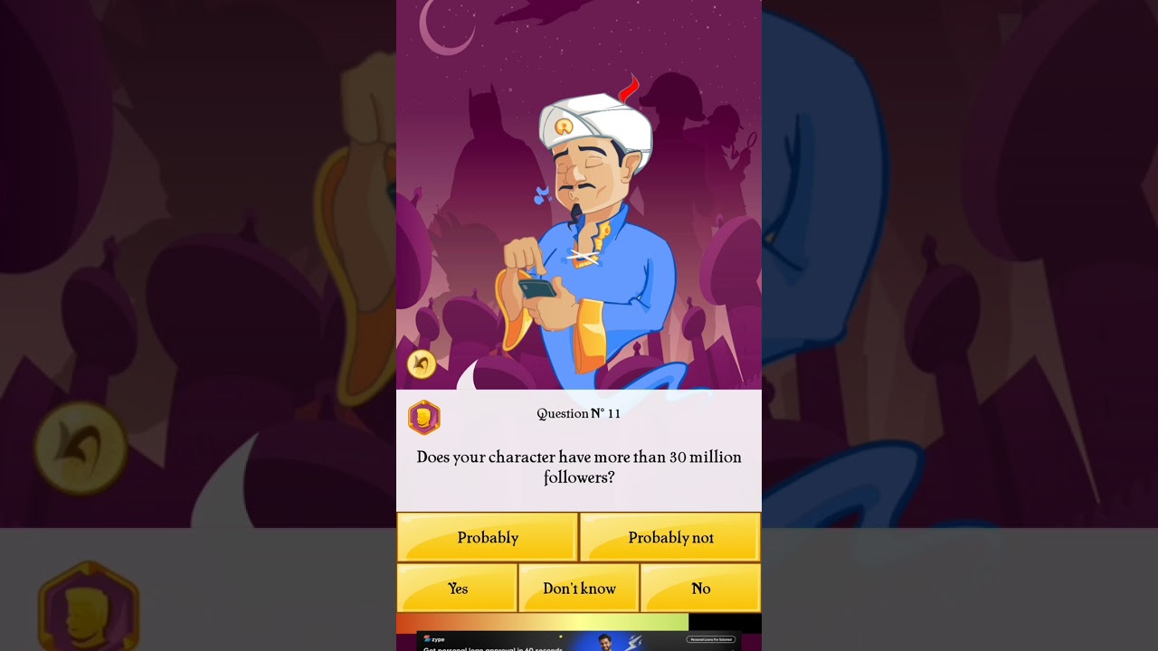 Can akinator guess Total gaming?