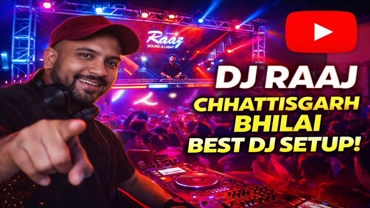 Bhilai No.1 DJ Setup🔥 DJ Raaj Chhattisgarh | Full Power Sound & Lights Bhilai Crazy DJ Night🔥DJ Raaj