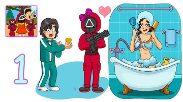 Displace It - Brain Finger - SQUID GAME - PART 1 ALL LEVELS 1-70 Gameplay Walkthrough HD