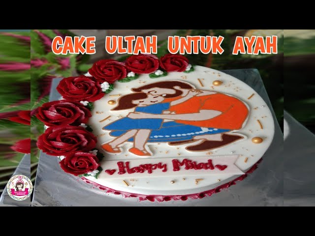 Menghias Kue Ultah Spesial Untuk Ayah | Mom's Sintya Cake class=