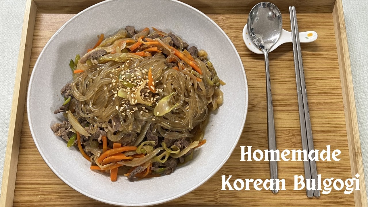 Easy Bulgogi Recipe with Glass Noodles | Real Korean Mom’s Home Cooking
