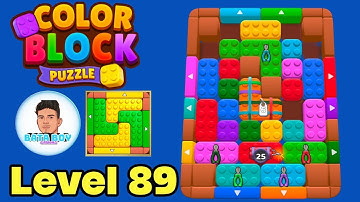 Color block puzzle 3d jam level 89 solution walkthrough 