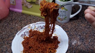 اندومي بالصوص الأحمر الكوري اللذيذ 😋 🍜/Noodles /한식 국수/الوصفه كامله