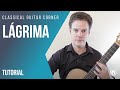 Lagrima Classical Guitar Lesson