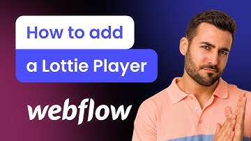 How to add a Lottie Player to Webflow