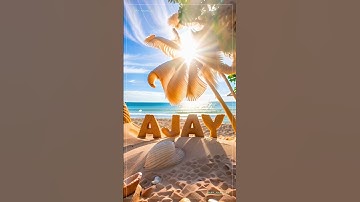 Ajay Name Art || Name Trending Tutorial Video 📸🥰 AJAY || Comment Your Name 📛 🎨🎨 || Ajay Name