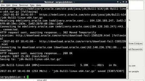 How to download Oracle Java JDK/JRE using wget in Linux