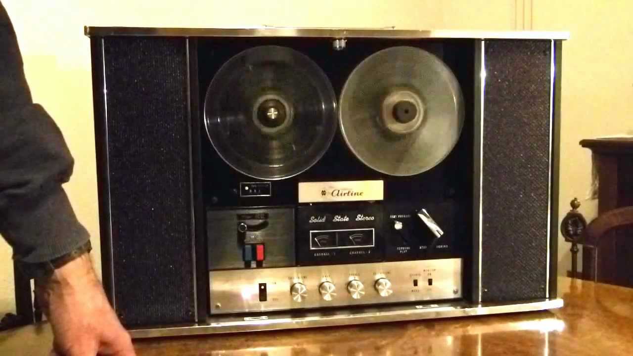 Wards Airline Solid State Reel to Reel Stereo Open Reel (Reel to Reel) Tape  Recorder 