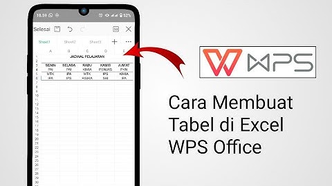 Cara Membuat Tabel Di Excel WPS Office Android