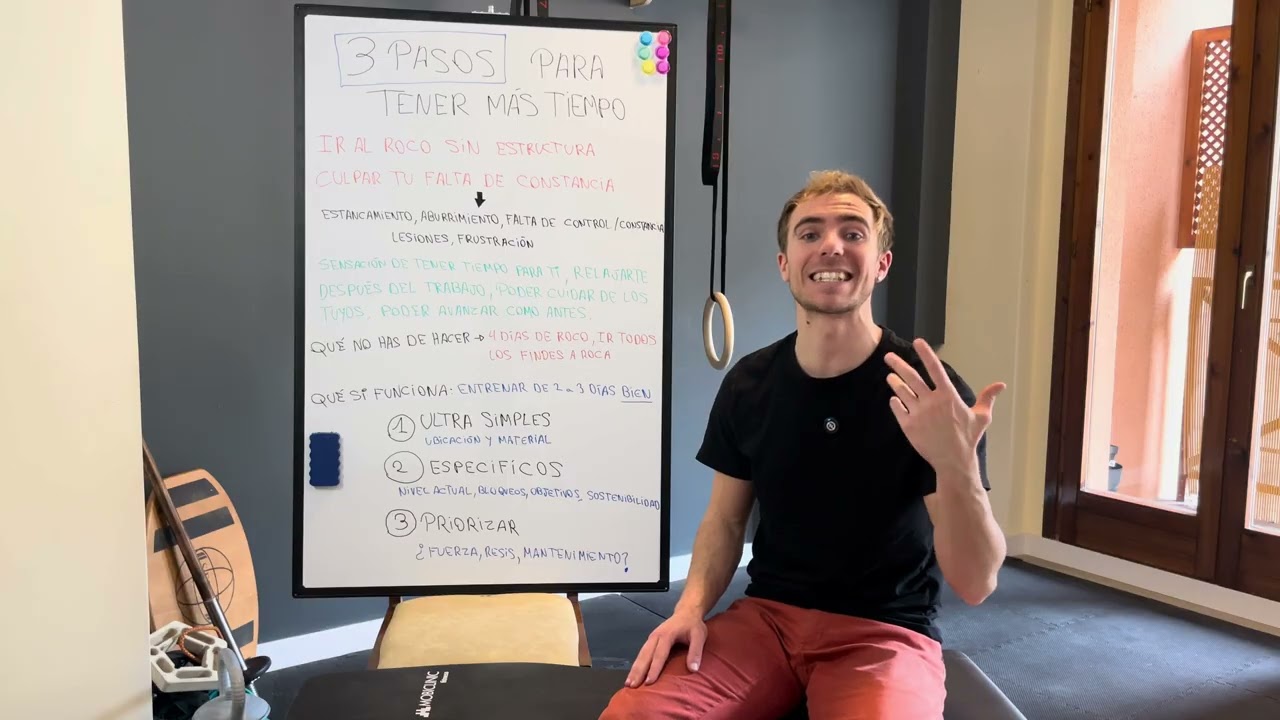 Cómo mejorar en la escalada si tienes poco tiempo