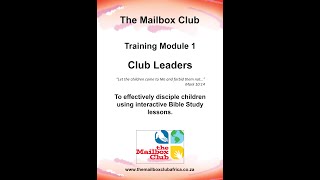 Module 1 Club Leader Training - English