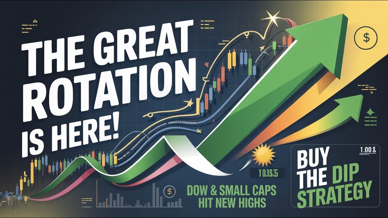 🚨 THE GREAT ROTATION IS HERE! Dow & Small Caps Hit New Highs🚀🚀🚀 - YouTube