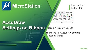 03 - AccuDraw Settings on the Ribbon