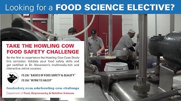 Food Safety Course Flier - North Carolina State University