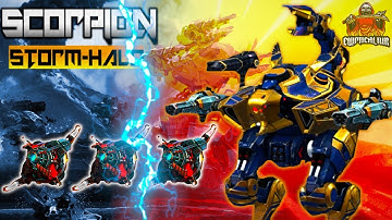 War Robots Scorpion STORM HALO Gameplay With Legendary Pilot Ash Skarsgard | WR TECHNO SCORPION 🔥