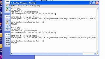 Backup any folder and his files and subfolders with a simple batch file -- No skills required!!!