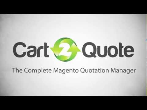 Cart2Quote Extension Video