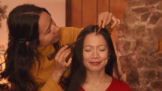 Asmr Scalp Check Massage And Detailed Hair Styling Braiding And Fixing For 