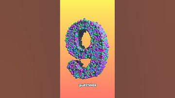 9 to Zero Colour bubbles Numbers #countdown #timer  #shorts