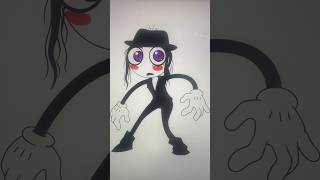 Drawing Pomni as Michael Jackson! 🕺🎪 Smooth Criminal Style #Drawing #ASMR #Shorts