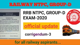 RRB NTPC,GROUP-D exam  Official update | Corrigendum Notice-3 Date Revised,Exam | learning zone screenshot 4