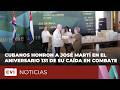 Cubanos honraron a José Martí en el aniversario 131 de su caída en combate
