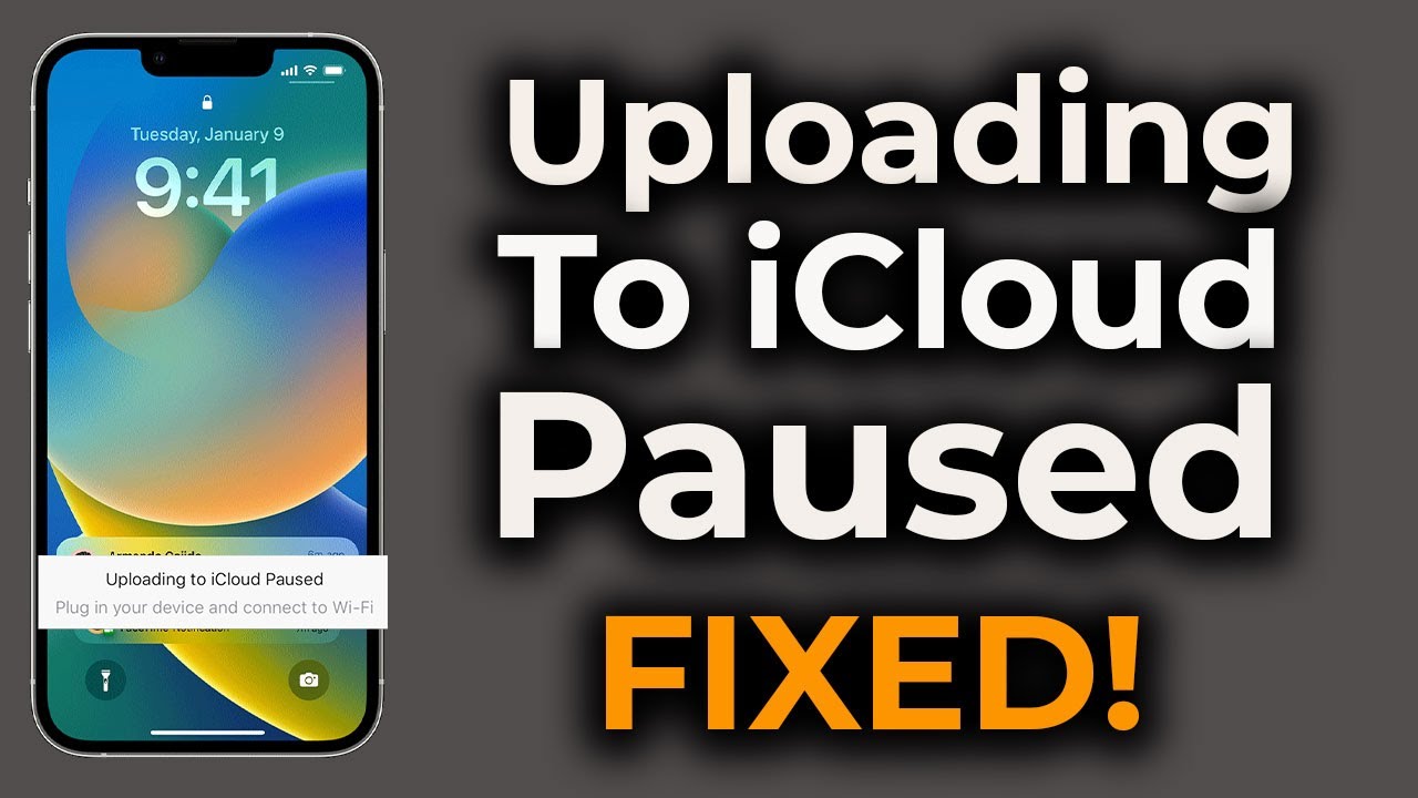 Uploading To ICloud Paused FIXED Apple Info YouTube