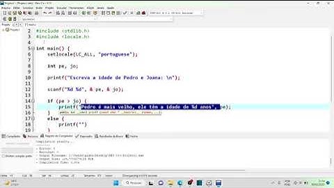 PROGRAMAÇÃO LINGUAGEM C (if, else)