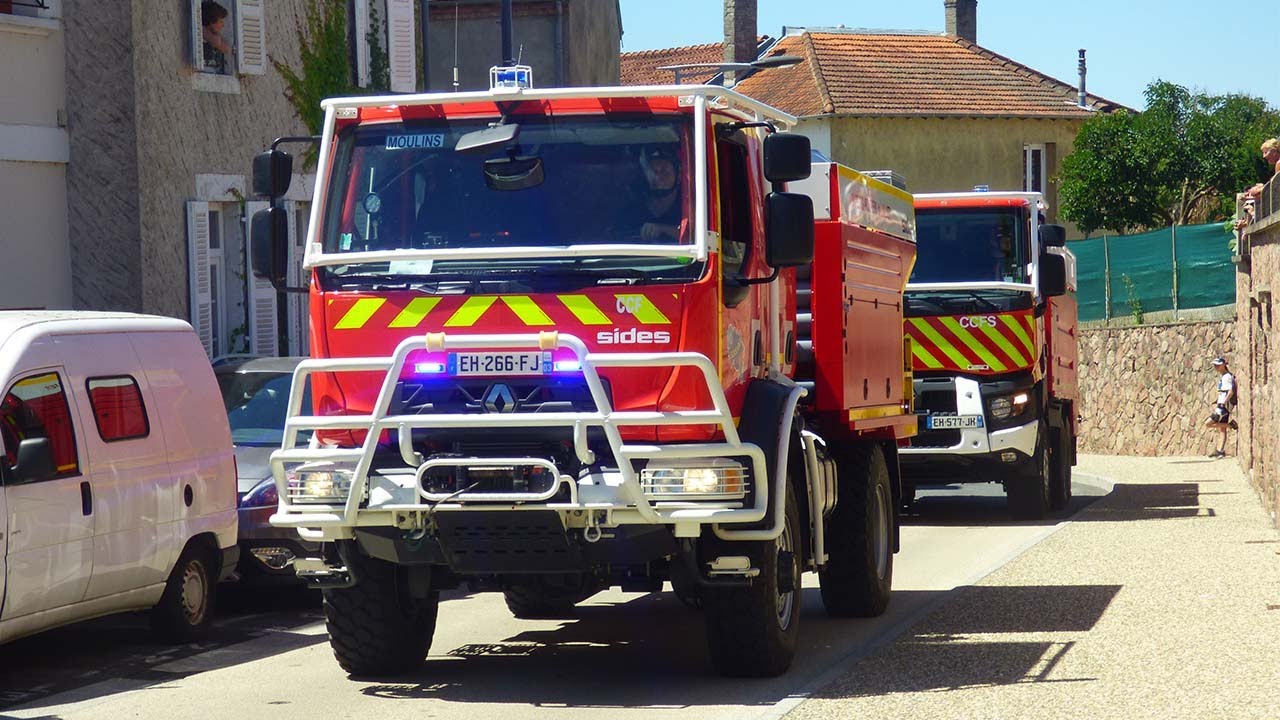 Défilé motorisé du congrès départemental des sapeurs pompiers de l'Allier ( SDIS 03 )