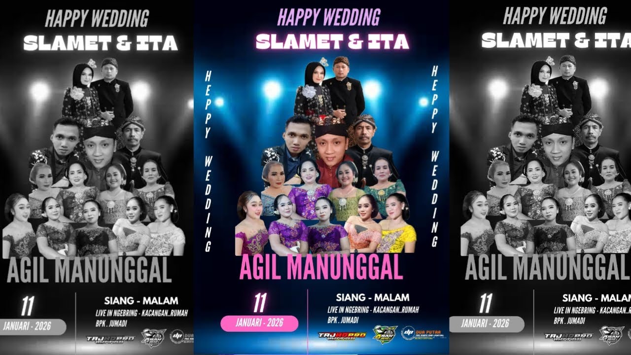 LIVE STREAMING // TAYUB AGIL MANUNGGAL  // WEDDING SLAMET  & ITA // LIVE NGEBRING / /  TAJ HD PRO