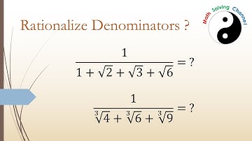 Can you rationalize denominators?