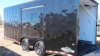 Black Blackout 8.5x20 Dragster Cargo Trailer for sale