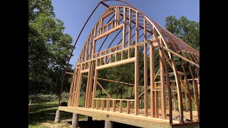 Arched Cabin Build  Framing the End Caps | Tiny House