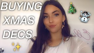 vlogmas day 1 - buying my christmas decorations