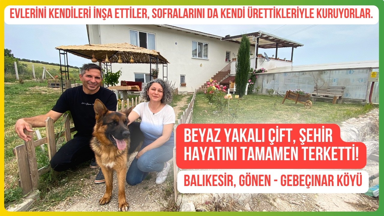 Eski 2 Bankacı Yeni Çiftçi! Evlerini, Kümeslerini Atölyelerini Kendileri Yapmış ve 1,5 Dönüme Aronya