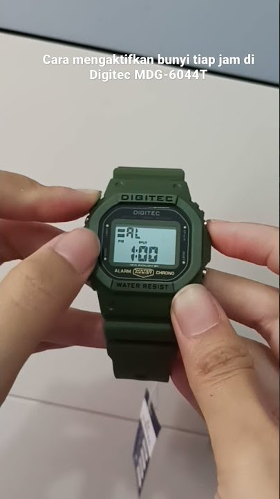 cara setting bunyi tiap jam di jam tangan digital Digitec MDG-6044T