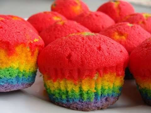 Video: Cómo Hacer Cupcakes Arcoíris