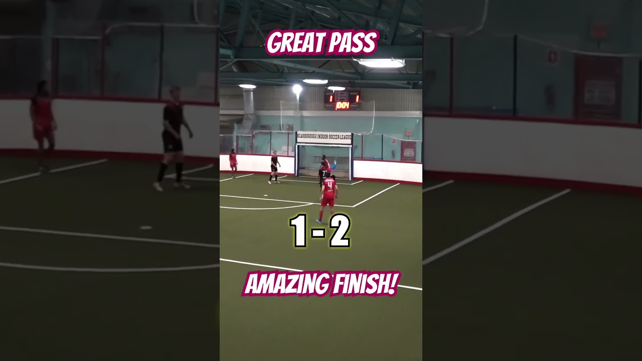 Canadian Crusaders pro arena indoor soccer team playing MLIS Pro game. Baquero to Rose finishes