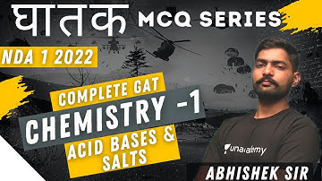 NDA Chemistry MCQ Day #1 Ghatak MCQ Series - NDA Preparation 2022 | Complete GAT | Learn With Sumit