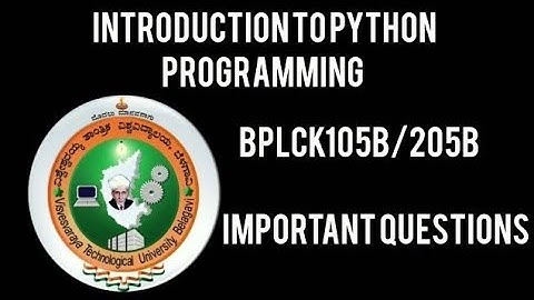 Introduction to python programming vtu 2022 scheme passing package|#vtuber #vtu