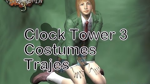 Clock Tower 3 - Costumes - Trajes (European Version - Japanese Version) (4K) (PlayStation 2)