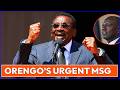 James Orengo Sends Urgent And Powerful Message From Maseno, A day After Ruto Toured The Region