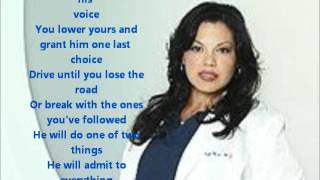 how to save a life grey's anatomy version with lyrics.wmv chords