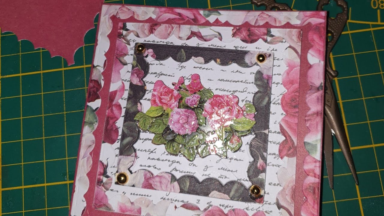 #SCRAP #TUTO CARTE AVEC DIES ACTION 😚