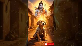 Dog fulfilled the cat's wish, Lord Rama blessed the dog #shorts #ai #dog