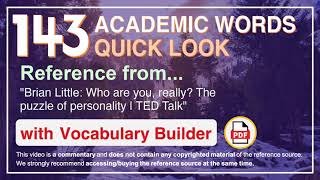 143 Academic Words Quick Look Ref from \\