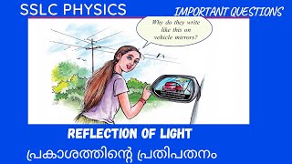 SSLC PHYSICS || UNIT 4 || REFLECTION OF LIGHT || പ്രകാശത്തിന്റെ പ്രതിപതനം