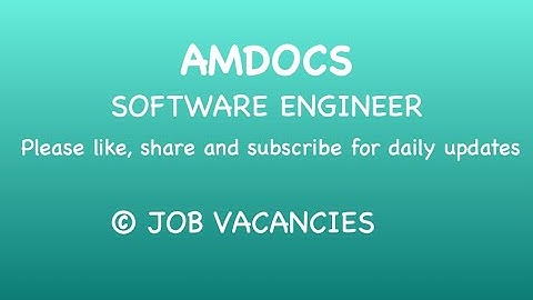 AMDOCS - SOFTWARE ENGINEER ( TERADATA )